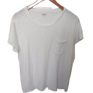 Madewell Whisper Cotton Crewneck With Front Pocket Size XL